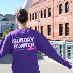 Purple Sunday Runner Sweatshirt